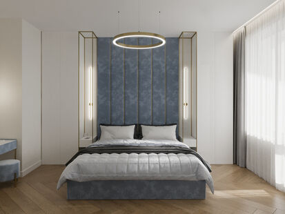 Фото № 4: Дизайн-проект четырехкомнатной квартиры 86.58  м² Современный стиль для ЖК Тополя