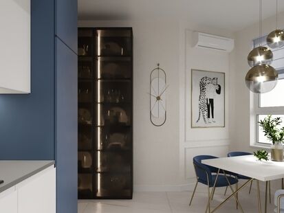 Фото № 5: Дизайн-проект четырехкомнатной квартиры 86.58  м² Современный стиль для ЖК Тополя