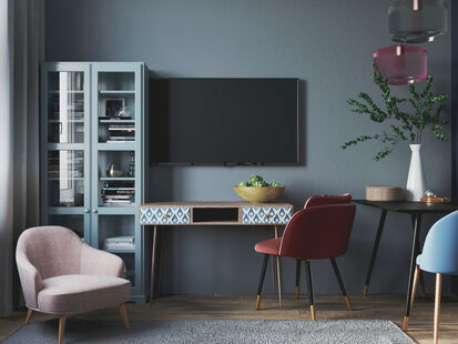 Фото № 5: Дизайн-проект двухкомнатной квартиры 35.5  м² Современный стиль для ЖК Огни