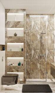 Фото № 4: Дизайн-проект двухкомнатной квартиры 42.5  м² стиль Модернизм для ЖК Суханово Spa Deluxe