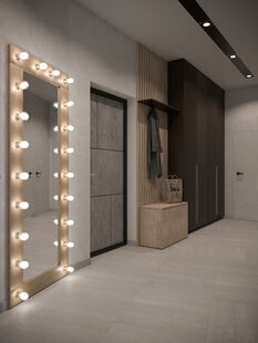 Фото № 5: Дизайн-проект двухкомнатной квартиры 65.2  м² Современный стиль для ЖК Нормандия