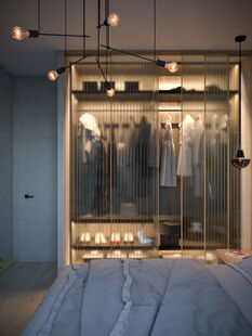 Фото № 2: Дизайн-проект двухкомнатной квартиры 65.2  м² Современный стиль для ЖК Нормандия