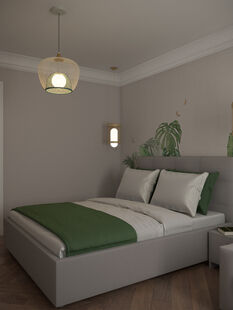 Фото № 2: Дизайн-проект трехкомнатной квартиры 69.9  м² Современный стиль для ЖК Шуваловский