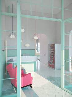 Фото № 4: Дизайн-проект коммерческого помещения 118.55  м² Стиль Прованс для ивент-пространства в пос. сосенское