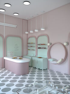 Фото № 1: Дизайн-проект коммерческого помещения 118.55  м² Стиль Прованс для ивент-пространства в пос. сосенское