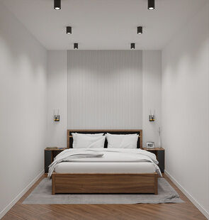 Фото № 2: Дизайн-проект двухкомнатной квартиры 62.2  м² стиль Модернизм для ЖК в г. Мытищи