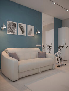 Фото № 6: Дизайн-проект трехкомнатной квартиры 75.4  м² стиль Модернизм для ЖК Московский