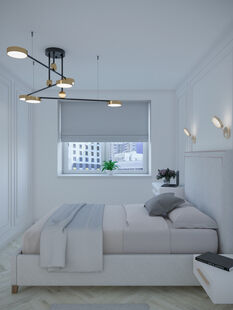 Фото № 5: Дизайн-проект трехкомнатной квартиры 72.8  м² Стиль Контемпорари для ЖК Московский