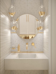 Фото № 6: Дизайн-проект трехкомнатной квартиры 72.8  м² Стиль Контемпорари для ЖК Московский