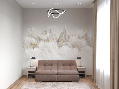 Фото № 3: Дизайн-проект таунхауса 95.6  м² Современный стиль для этажа в таунхаусе