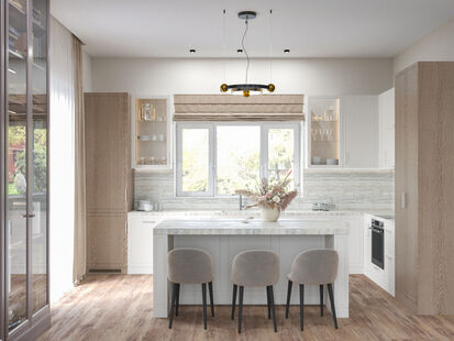 Фото № 5: Дизайн-проект таунхауса 98.1  м² Современный стиль для этажа в таунхаусе