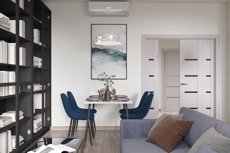 Фото № 5: Дизайн-проект трехкомнатной квартиры 86.7  м² стиль Модернизм для ЖК Талисман на Водном