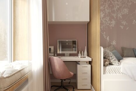 Фото № 4: Дизайн-проект пятикомнатной квартиры 126.3  м² Современный стиль для ЖК Грин Парк