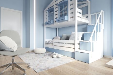 Фото № 3: Дизайн-проект пятикомнатной квартиры 126.3  м² Современный стиль для ЖК Грин Парк