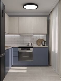 Фото № 5: Дизайн-проект трехкомнатной квартиры 61.04  м² Стиль Контемпорари для ЖК Московский