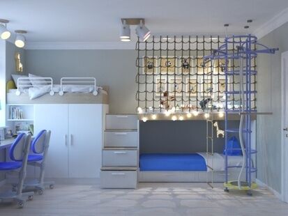 Фото № 6: Дизайн-проект четырехкомнатной квартиры 78.69  м² Стиль Модернизм для ЖК Московский