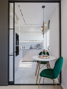 Фото № 4: Дизайн-проект двухкомнатной квартиры 74.8  м² Стиль Контемпорари для ЖК Московский