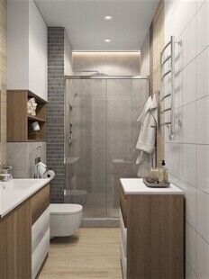 Фото № 3: Дизайн-проект двухкомнатной квартиры 48.0  м² Стиль Современная классика для ЖК Хорошевский