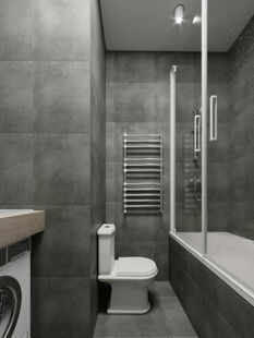 Фото № 2: Дизайн-проект трехкомнатной квартиры 70.25  м² Стиль Современная классика для ЖК Level Павелецкая