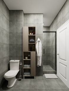 Фото № 5: Дизайн-проект трехкомнатной квартиры 70.25  м² Стиль Современная классика для ЖК Level Павелецкая