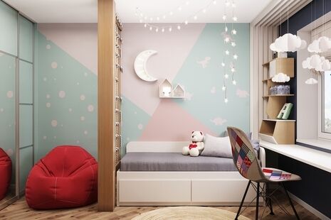 Фото № 4: Дизайн-проект трехкомнатной квартиры 81.2  м² Стиль Модернизм для ЖК Лыткарино Хит