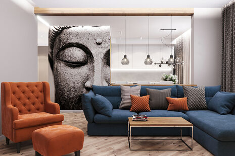 Фото № 1: Дизайн-проект трехкомнатной квартиры 81.2  м² Стиль Модернизм для ЖК Лыткарино Хит