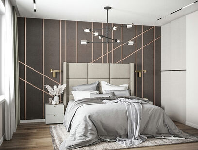 Фото № 3: Дизайн-проект трехкомнатной квартиры 60.8  м² Современный стиль для ЖК Сердце Одинцово