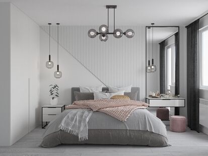 Фото № 1: Дизайн-проект трехкомнатной квартиры 72.9  м² стиль Модернизм для ЖК Московский