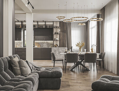 Фото № 1: Дизайн-проект дома/коттеджа 204.47  м² Современный стиль для дома в снт назарьево