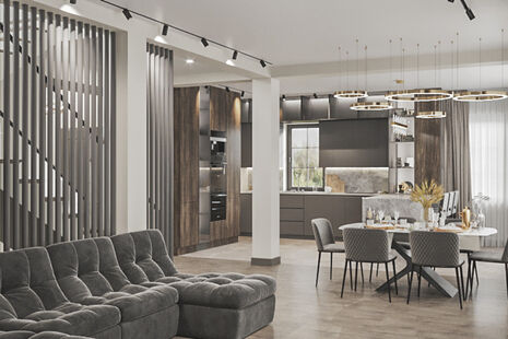 Фото № 2: Дизайн-проект дома/коттеджа 204.47  м² Современный стиль для дома в снт назарьево