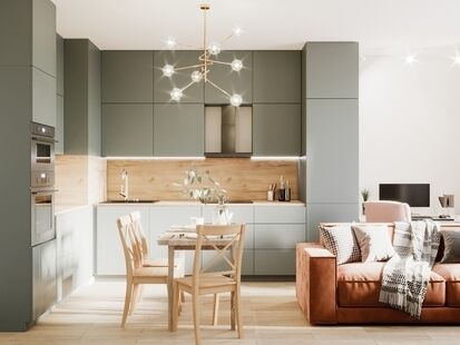 Фото № 1: Дизайн-проект двухкомнатной квартиры 68.28  м² Скандинавский стиль для ЖК Переделкино Ближнее 