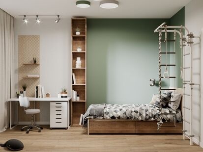 Фото № 3: Дизайн-проект двухкомнатной квартиры 68.28  м² Скандинавский стиль для ЖК Переделкино Ближнее 