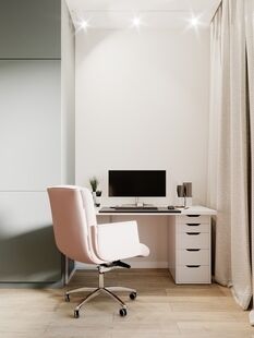 Фото № 2: Дизайн-проект двухкомнатной квартиры 68.28  м² Скандинавский стиль для ЖК Переделкино Ближнее 