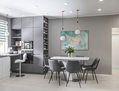 Фото № 1: Дизайн-проект трехкомнатной квартиры 77.7  м² Современный стиль для ЖК в г. Санкт-Петербург