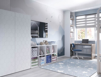 Фото № 6: Дизайн-проект трехкомнатной квартиры 77.7  м² Современный стиль для ЖК в г. Санкт-Петербург