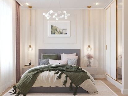 Фото № 1: Дизайн-проект трехкомнатной квартиры 66.85  м² стиль Модернизм для ЖК Левел Амурская