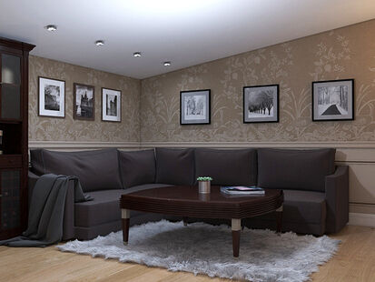 Фото № 6: Дизайн-проект дома/коттеджа 48.98  м² Стиль Современная классика для трехэтажного коттеджа в г. подольск