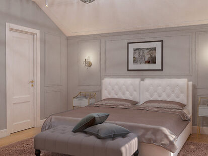 Фото № 3: Дизайн-проект дома/коттеджа 48.98  м² Стиль Современная классика для трехэтажного коттеджа в г. подольск