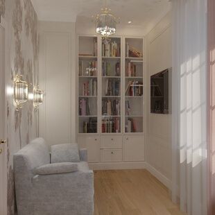 Фото № 5: Дизайн-проект дома/коттеджа 48.26  м² Стиль Современная классика для трехэтажного коттеджа в г. подольск