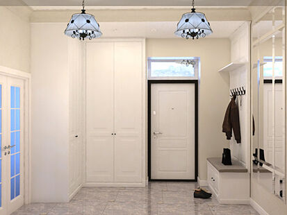 Фото № 3: Дизайн-проект дома/коттеджа 46.85  м² Стиль Современная классика для трехэтажного коттеджа в г. подольск