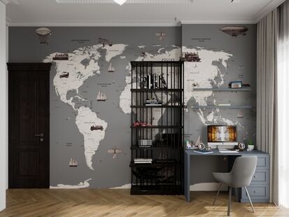 Фото № 1: Дизайн-проект дома/коттеджа 87.75  м² Современный стиль для этажа многоуровневой квартиры в г. пушкино