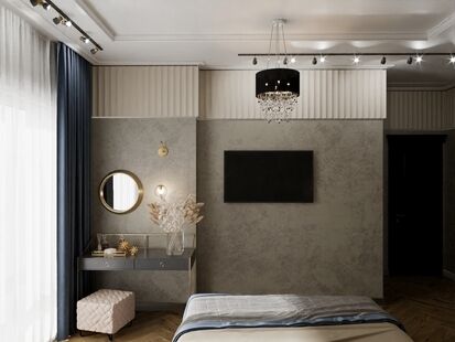 Фото № 4: Дизайн-проект дома/коттеджа 87.75  м² Современный стиль для этажа многоуровневой квартиры в г. пушкино