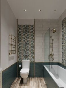 Фото № 6: Дизайн-проект дома/коттеджа 87.75  м² Современный стиль для этажа многоуровневой квартиры в г. пушкино