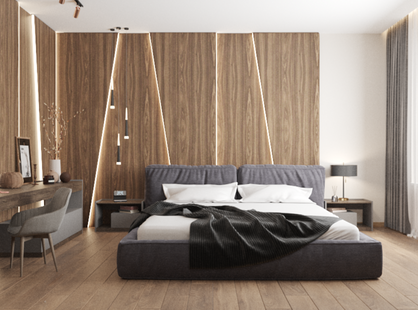 Фото № 1: Дизайн-проект дома/коттеджа 162.48  м² стиль Модернизм для ЖК Этажа частного дома в пос. Вешки