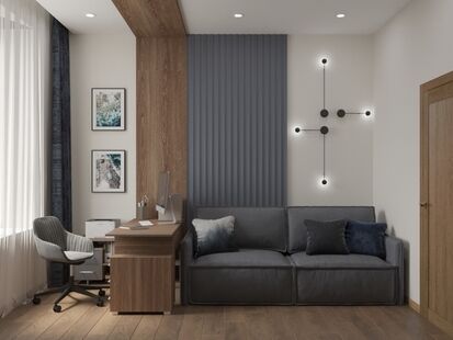 Фото № 5: Дизайн-проект дома/коттеджа 162.48  м² стиль Модернизм для ЖК Этажа частного дома в пос. Вешки