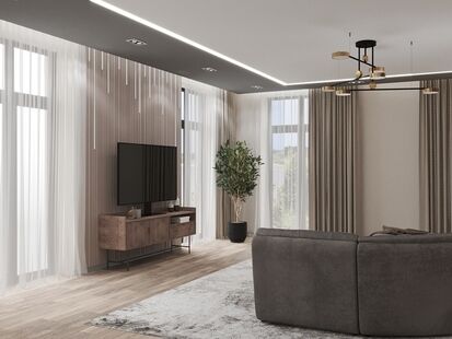 Фото № 3: Дизайн-проект дома/коттеджа 164.77  м² стиль Модернизм для этажа частного дома в пос. вешки