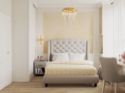 Фото № 4: Дизайн-проект трехкомнатной квартиры 59.5  м² Стиль Современная классика для ЖК Манифест