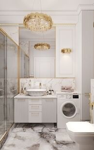 Фото № 2: Дизайн-проект трехкомнатной квартиры 59.5  м² Стиль Современная классика для ЖК Манифест