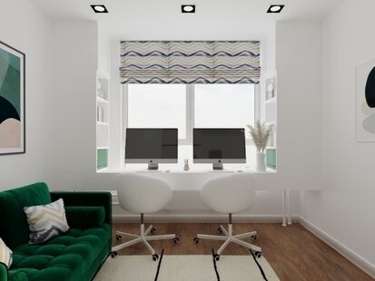 Фото № 6: Дизайн-проект трехкомнатной квартиры 58.7  м² Стиль Контемпорари для ЖК Михайловский парк