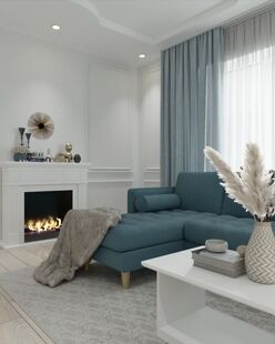 Фото № 1: Дизайн-проект двухкомнатной квартиры 64.24  м² Стиль Современная классика для ЖК Филатов Луг